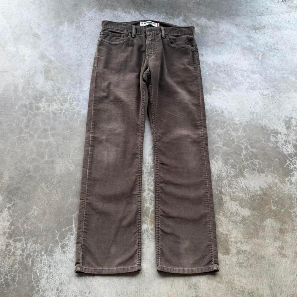 Vintage Levi's brown corduroy wide leg pants men's size tagged 33x30
